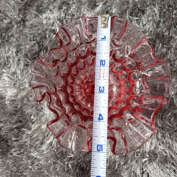 Light pink ruffled top candy dish - Picture 4 of 4